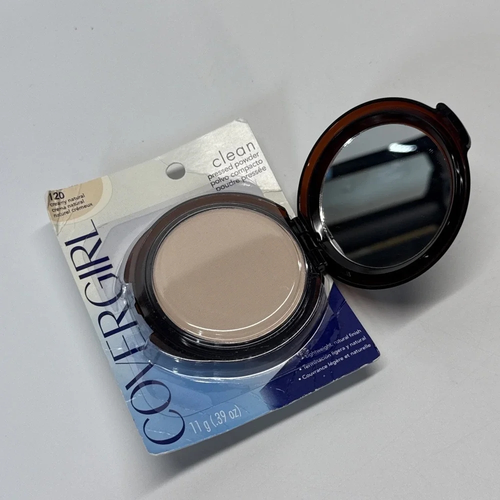Vintage Cover Girl Creamy Natural 120 Pressed Powder NOS Mirror Compact